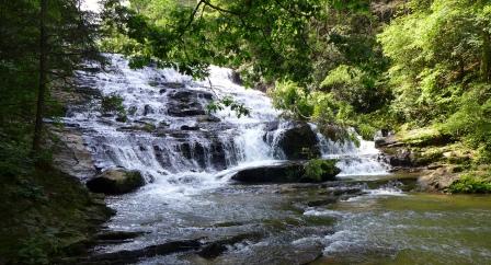 Upper falls on Brasstown Creek