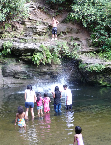 Swimming hole at Coontree Picnic Area