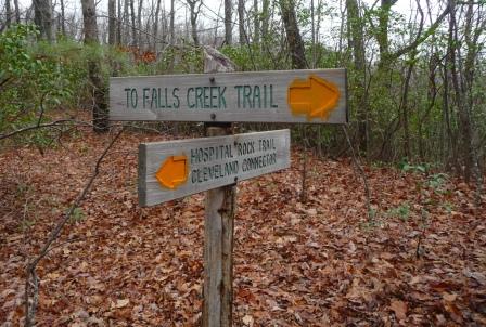 Trail Sign along Hospital Rock Trail