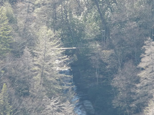 Close up of Raven Cliff Falls