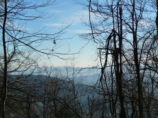 Views to the south and east as seen from the first mile of Turkey Pen Gap Trail