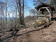 Trail Shelter along Table Rock Trail